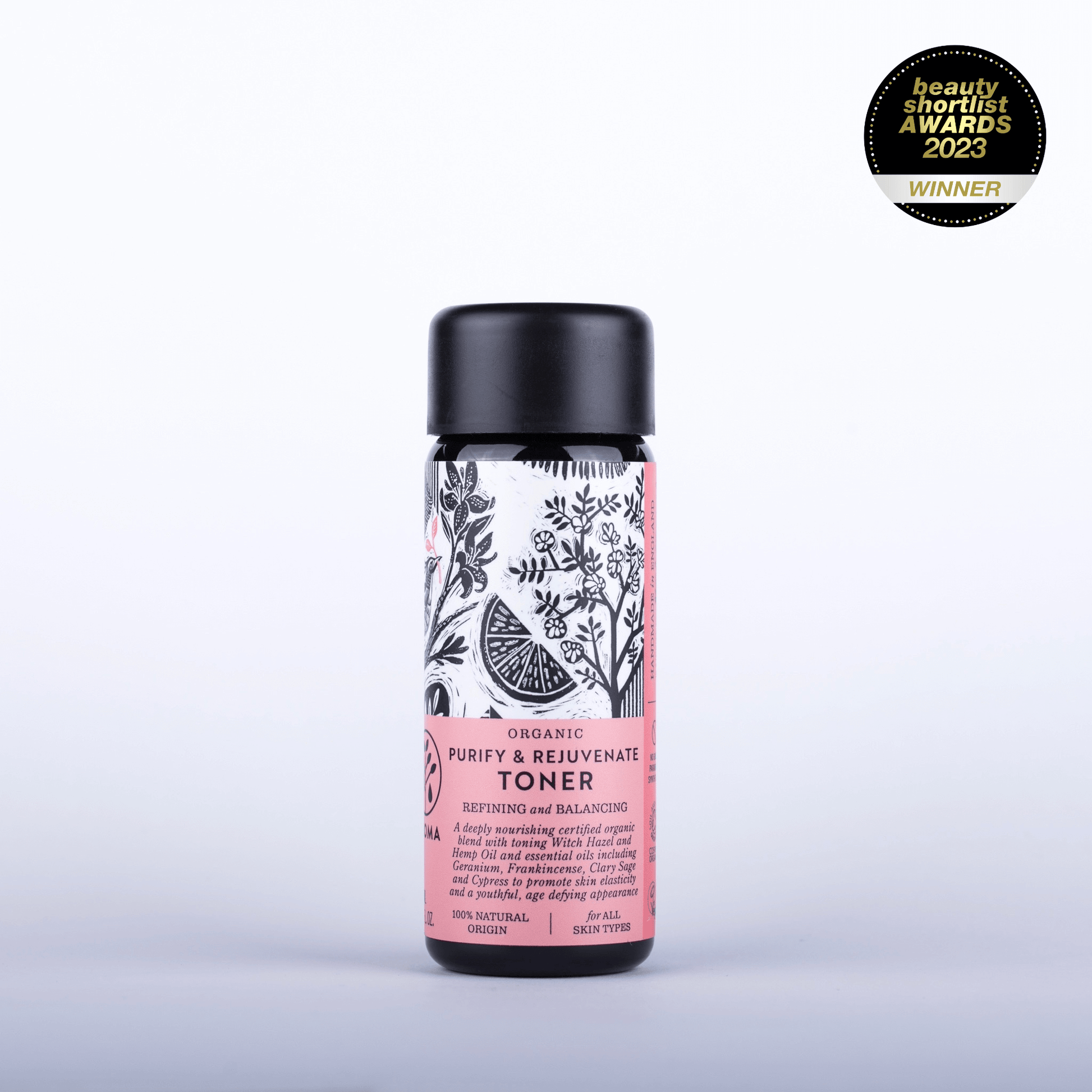 Organic Purify and Rejuvenate Toner - Herbalshire Handmade Herbal Products