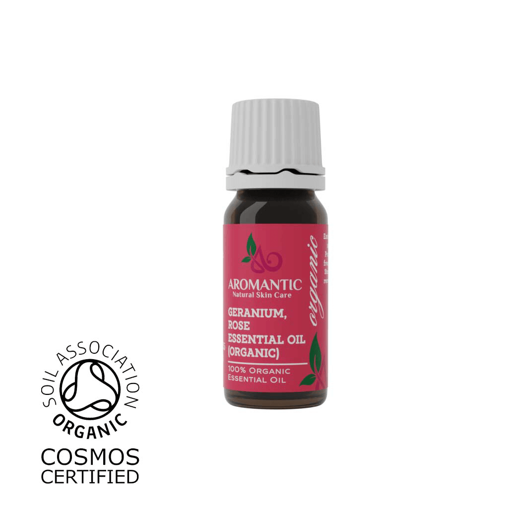 Organic Rose Geranium Essential Oil - Herbalshire Handmade Herbal Products