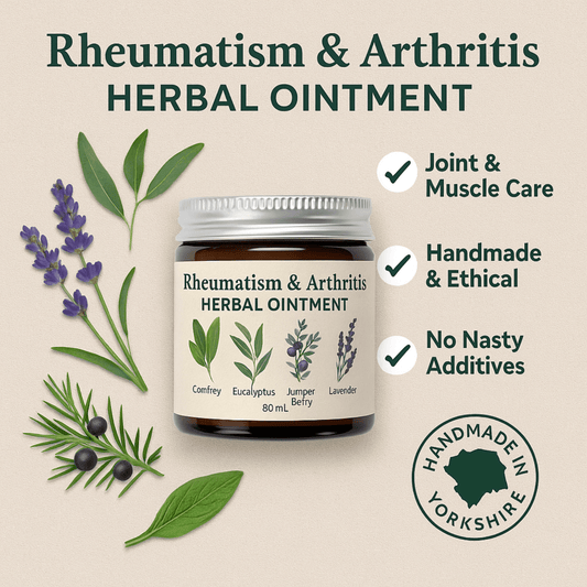Osteoarthritis Cream Joint Knee Hip Fingers Pain Relief Fibromyalgia Flare Up - Herbalshire Handmade Herbal Products