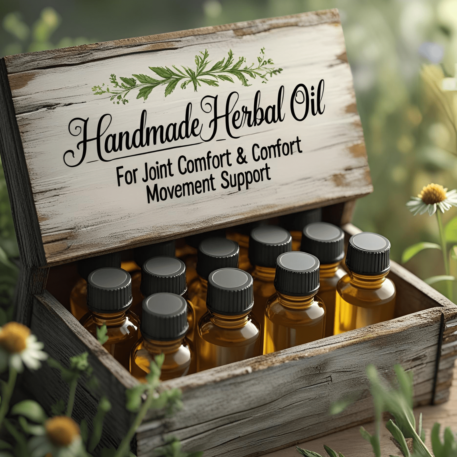 Osteoarthritis Knee Joint Pain Relief Oil – Natural O.S.T. Massage Blend - Herbalshire Handmade Herbal Products