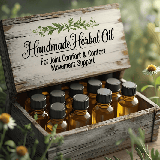 Osteoarthritis Knee Joint Pain Relief Oil – Natural O.S.T. Massage Blend - Herbalshire Handmade Herbal Products