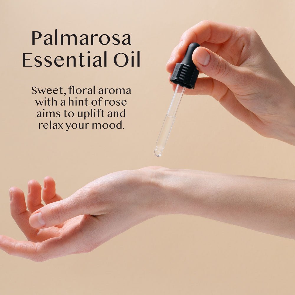 Palmarose Essential Organic Oil 15ml - Herbalshire Handmade Herbal Products