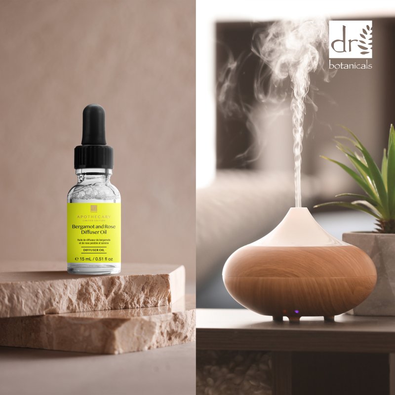 Peaceful & Serene Bergamot & Rose Diffuser Oil 15ml - Herbalshire Handmade Herbal Products