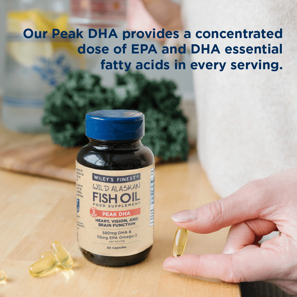 PEAK DHA Omega - 3 Fish Oil Capsules - Herbalshire Handmade Herbal Products
