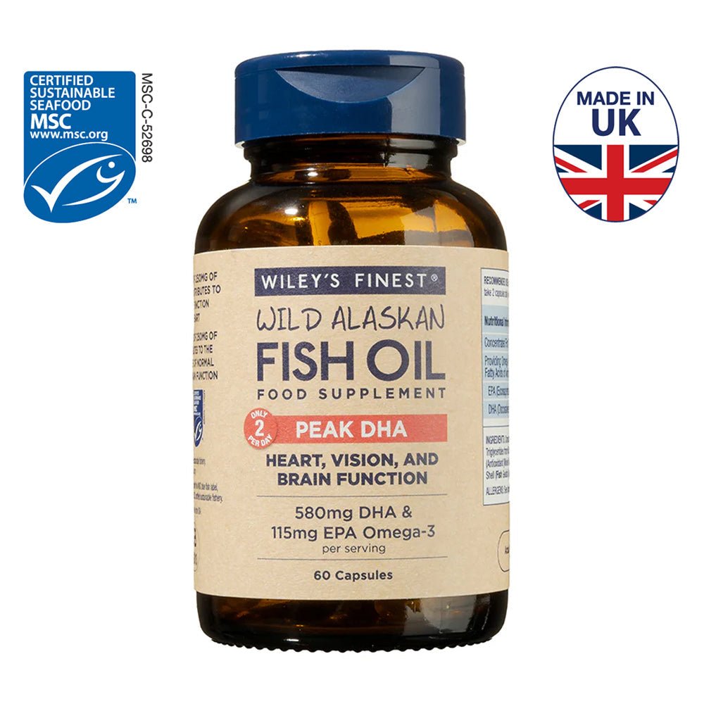 PEAK DHA Omega - 3 Fish Oil Capsules - Herbalshire Handmade Herbal Products