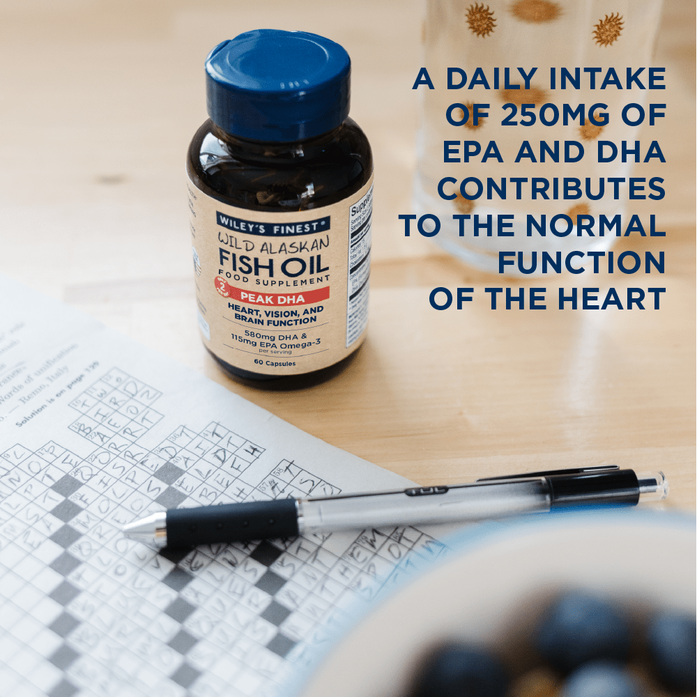 PEAK DHA Omega - 3 Fish Oil Capsules - Herbalshire Handmade Herbal Products