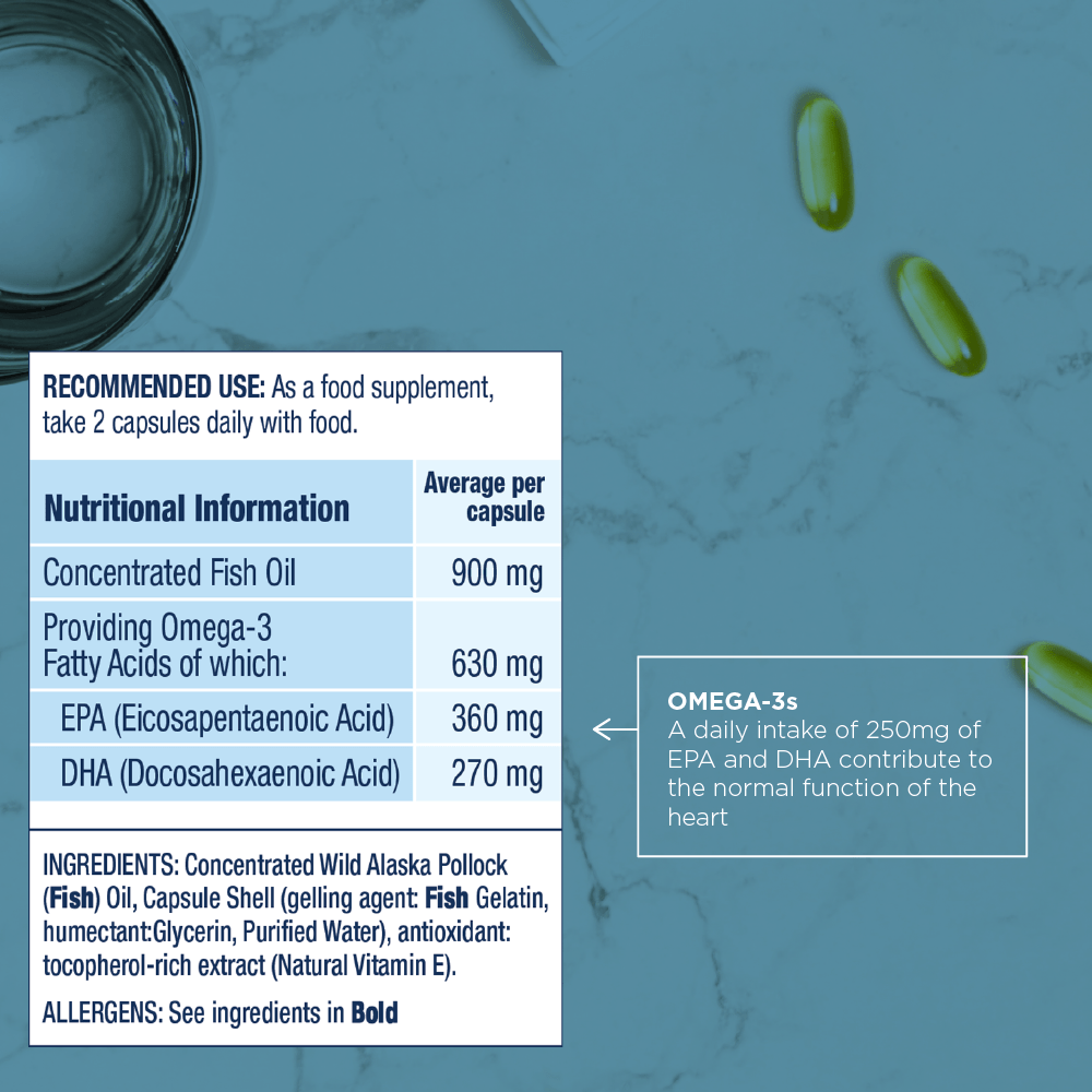 PEAK EPA Omega - 3 Fish Oil Capsules - Herbalshire Handmade Herbal Products