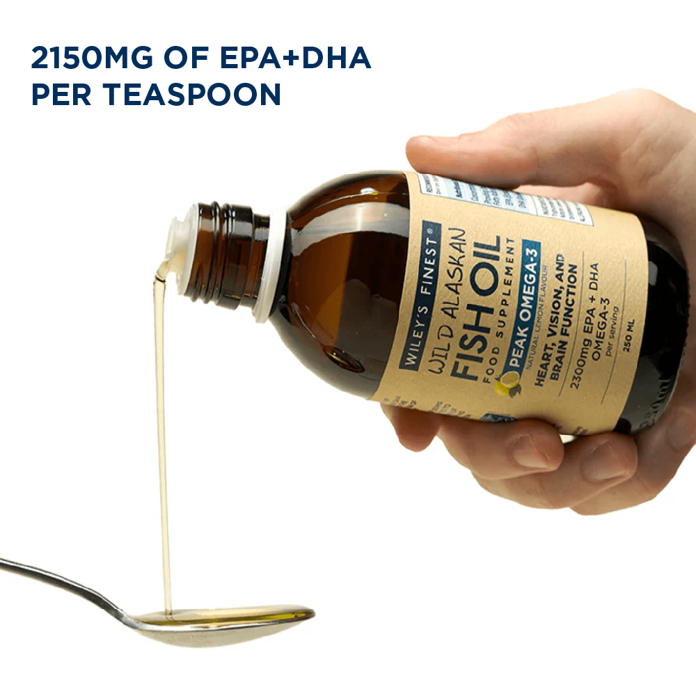 PEAK OMEGA - 3 Fish Oil Liquid (Lemon) - Herbalshire Handmade Herbal Products