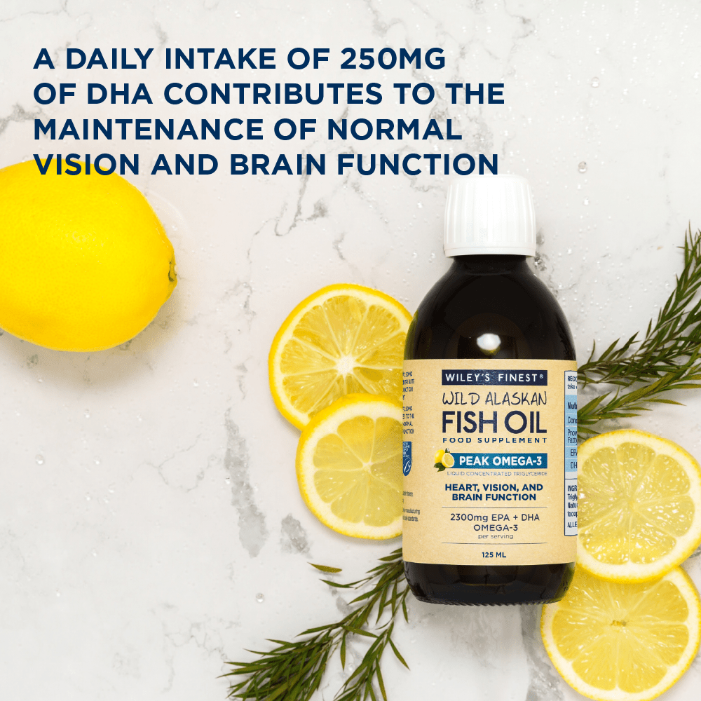 PEAK OMEGA - 3 Fish Oil Liquid (Lemon) - Herbalshire Handmade Herbal Products