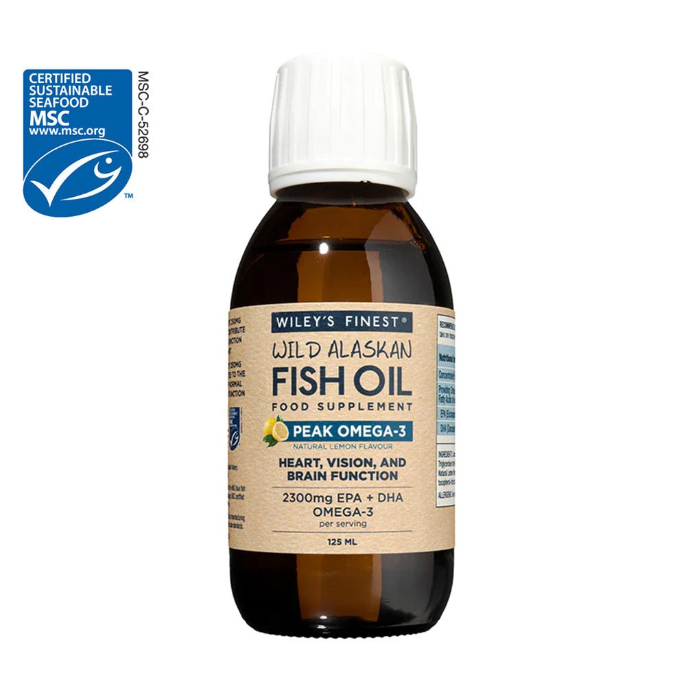 PEAK OMEGA - 3 Fish Oil Liquid (Lemon) - Herbalshire Handmade Herbal Products