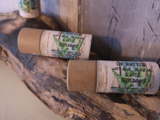 Peppermint Lip Butter - Herbalshire Handmade Herbal Products