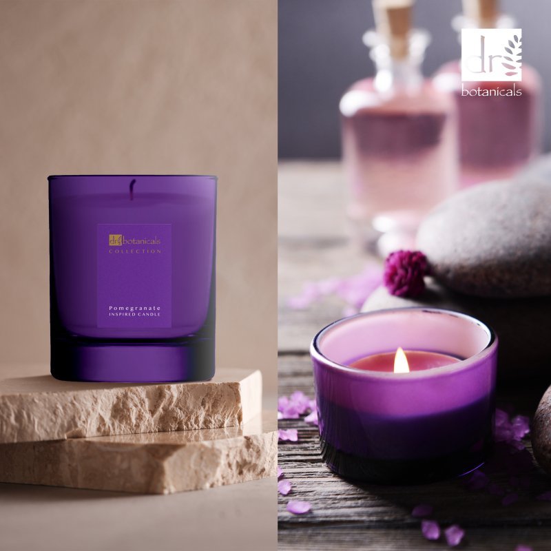 Pomegranate Inspired Candle 200g - Herbalshire Handmade Herbal Products