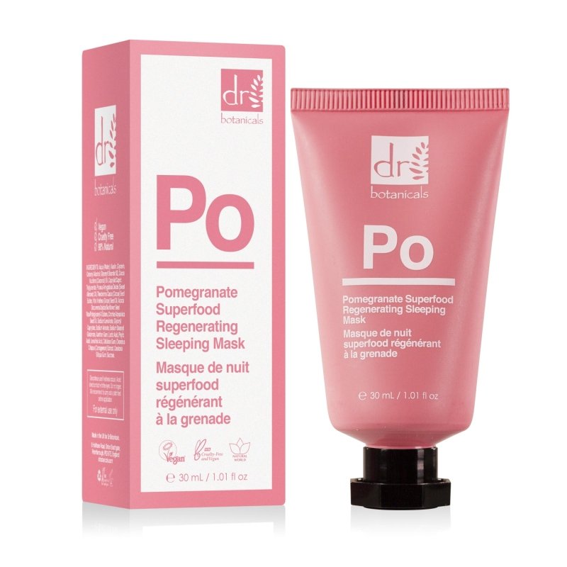 Pomegranate Superfood Regenerating Sleeping Mask 30ml - Herbalshire Handmade Herbal Products