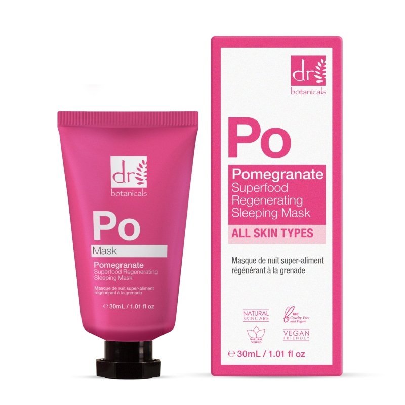 Pomegranate Superfood Regenerating Sleeping Mask 30ml - Herbalshire Handmade Herbal Products