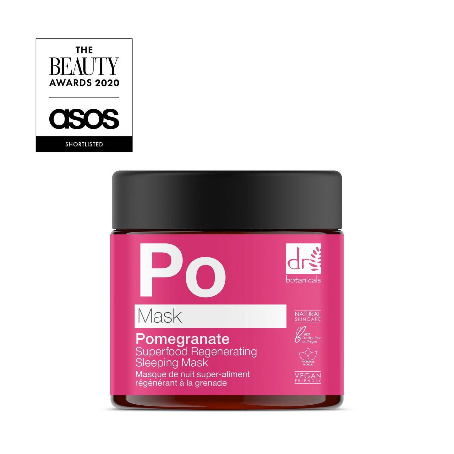 Pomegranate Superfood Regenerating Sleeping Mask 60ml - Herbalshire Handmade Herbal Products