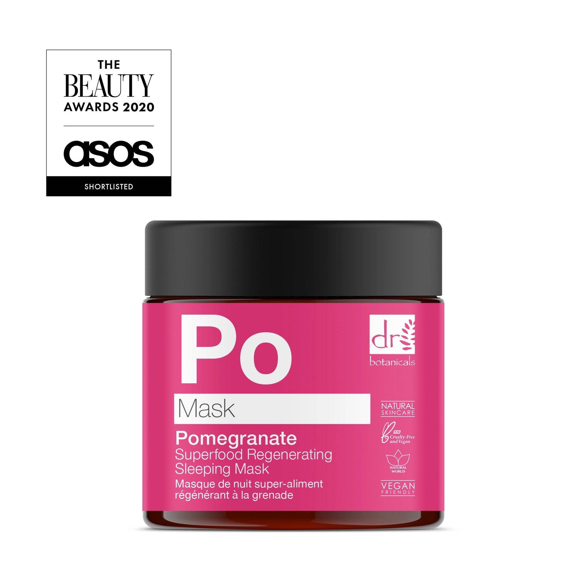 Pomegranate Superfood Regenerating Sleeping Mask 60ml - Herbalshire Handmade Herbal Products
