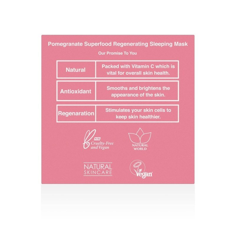 Pomegranate Superfood Regenerating Sleeping Mask 60ml - Herbalshire Handmade Herbal Products