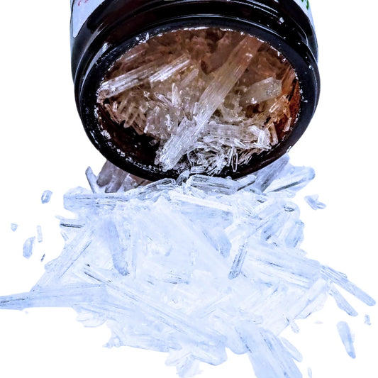 Menthol Crystals 30g – 100% Pure Peppermint-Derived Flakes for Steam Inhalation & Aromatherapy