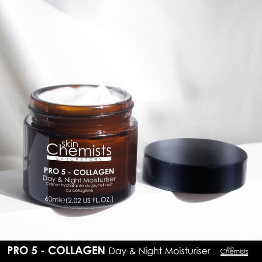 Pro - 5 Collagen Day And Night Moisturiser 60ml - Herbalshire Handmade Herbal Products