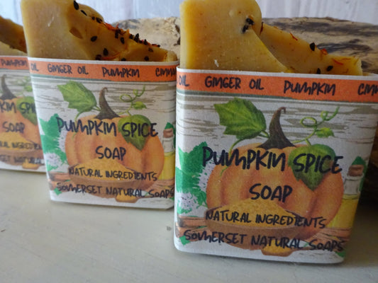 Pumpkin Spice Vegan Soap - Herbalshire Handmade Herbal Products