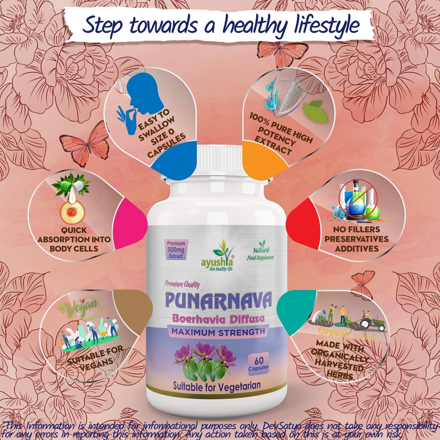 Punarnava Capsule (Boerhavia Diffusa) - Herbalshire Handmade Herbal Products