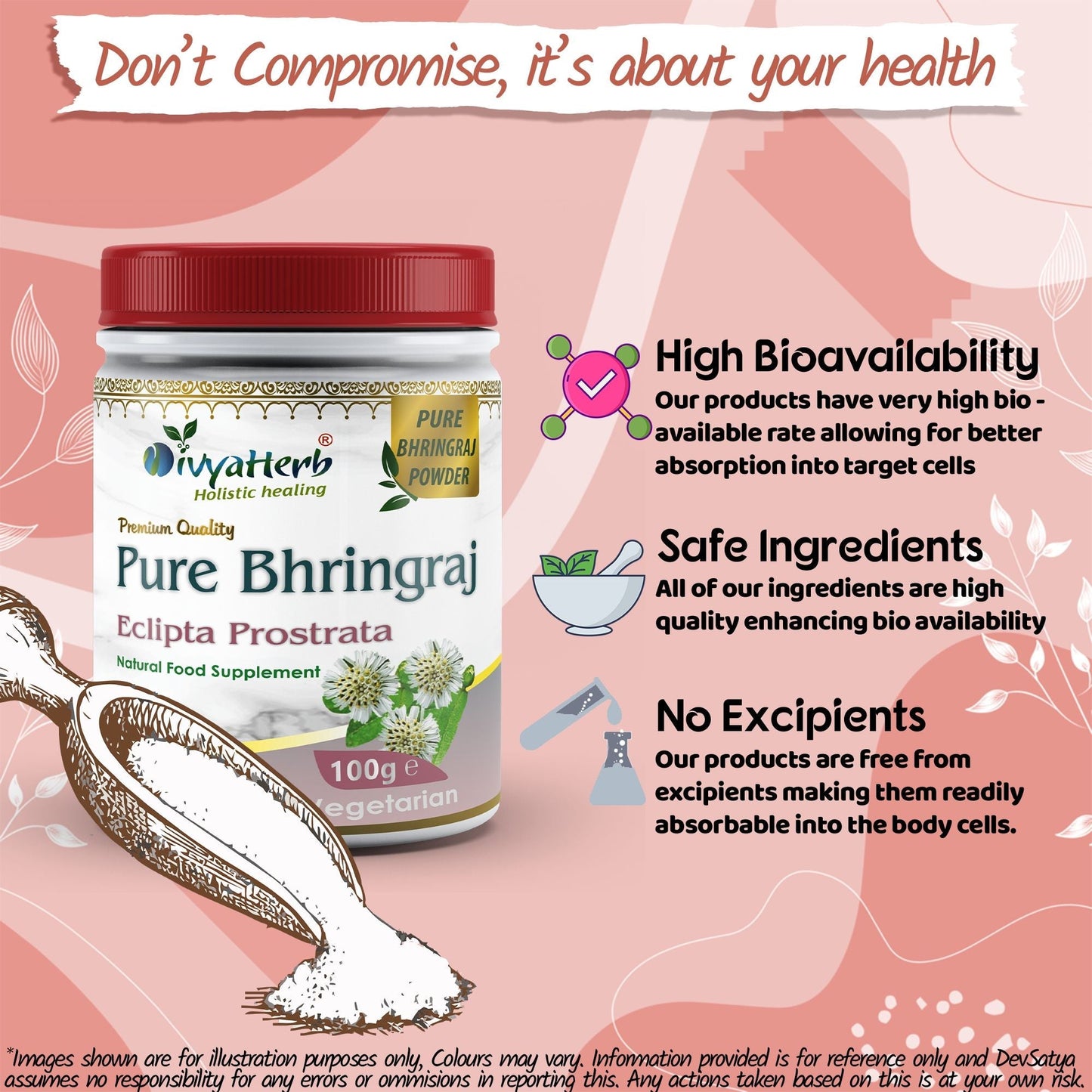Pure Bhringraj Powder - Herbalshire Handmade Herbal Products
