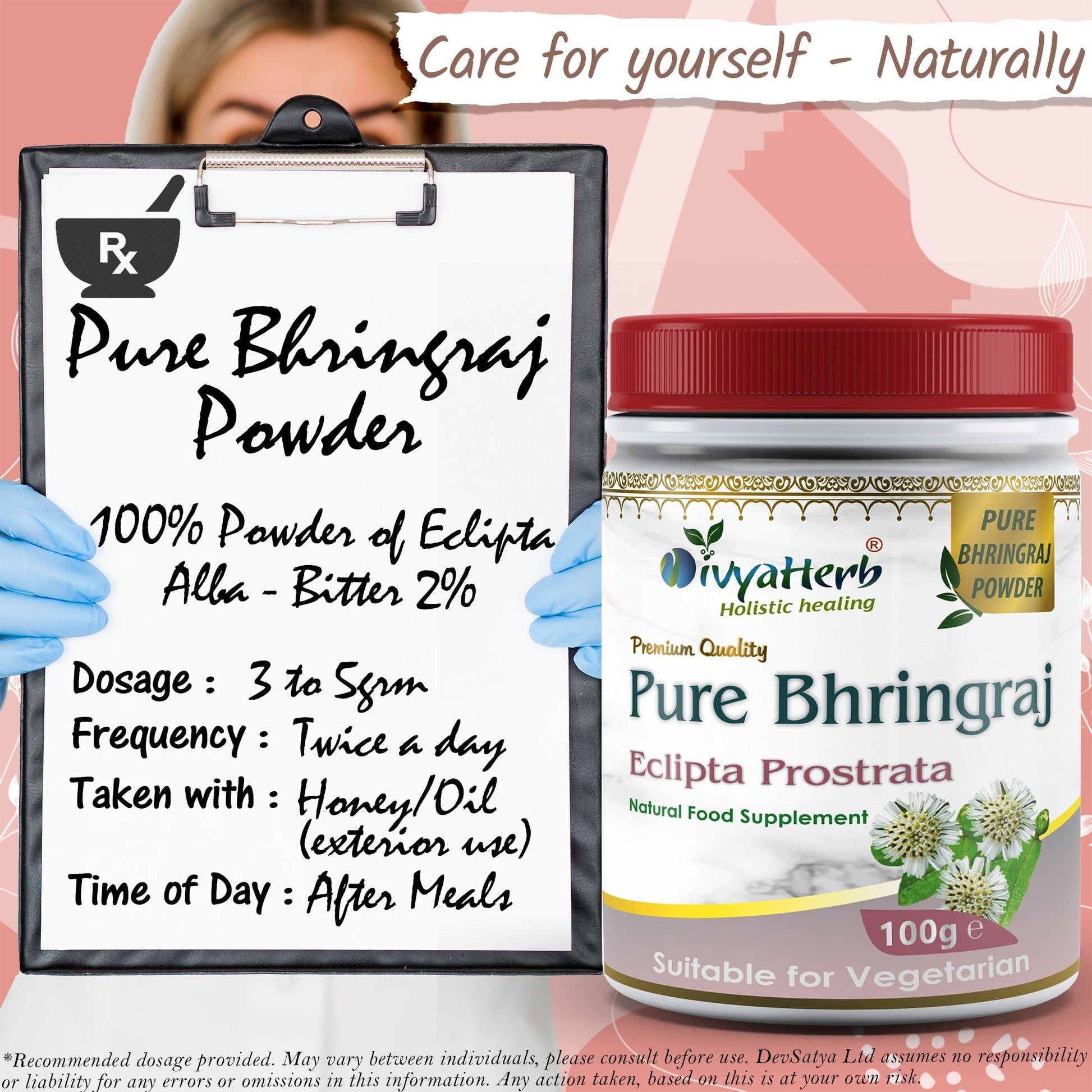 Pure Bhringraj Powder - Herbalshire Handmade Herbal Products