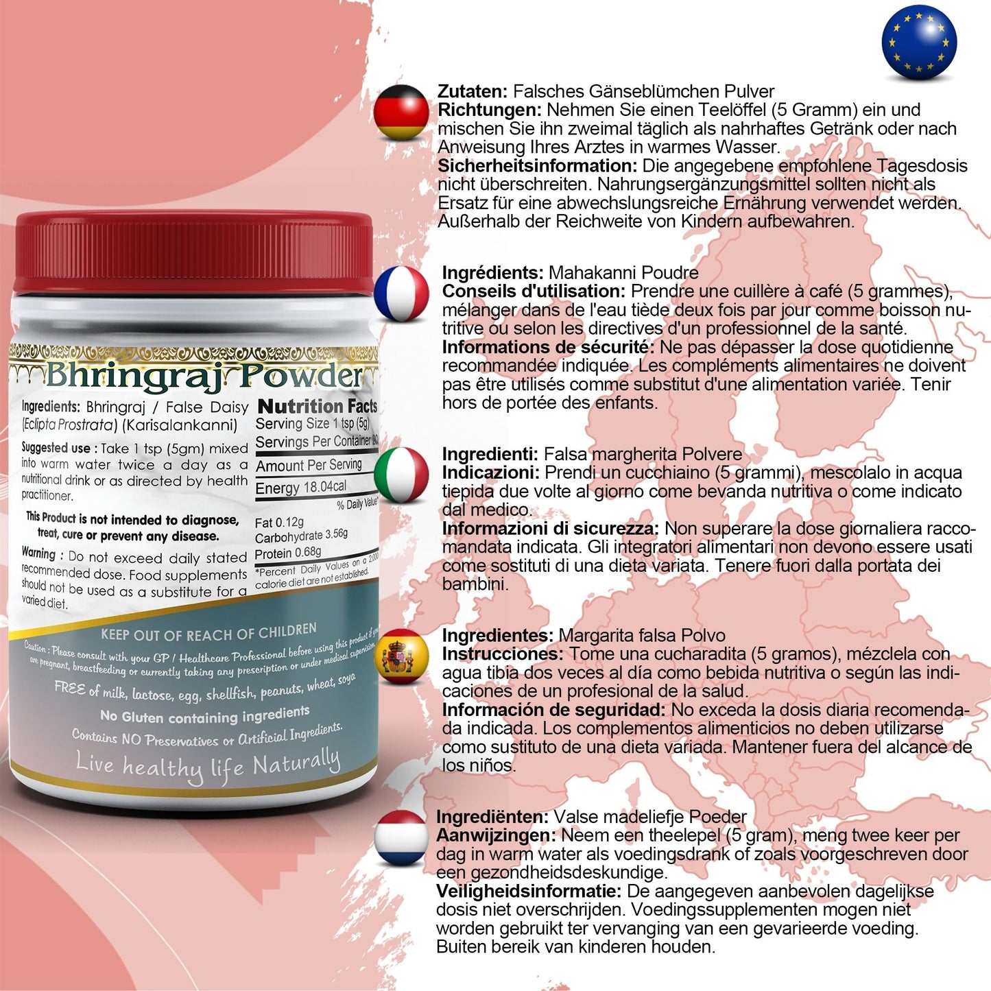 Pure Bhringraj Powder - Herbalshire Handmade Herbal Products
