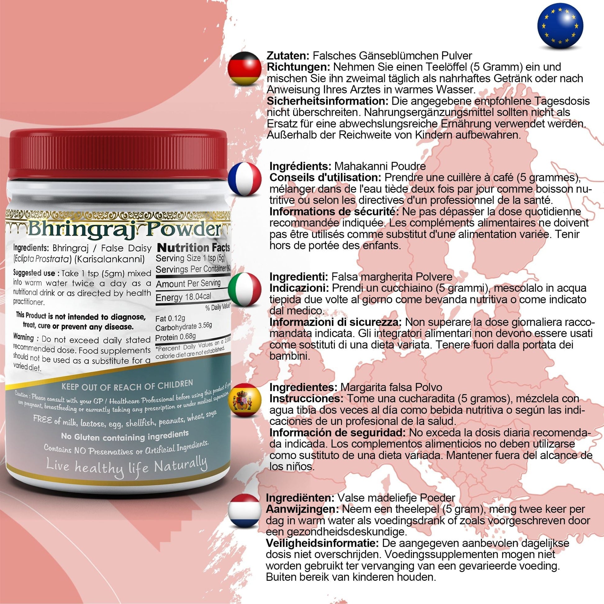 Pure Bhringraj Powder - Herbalshire Handmade Herbal Products