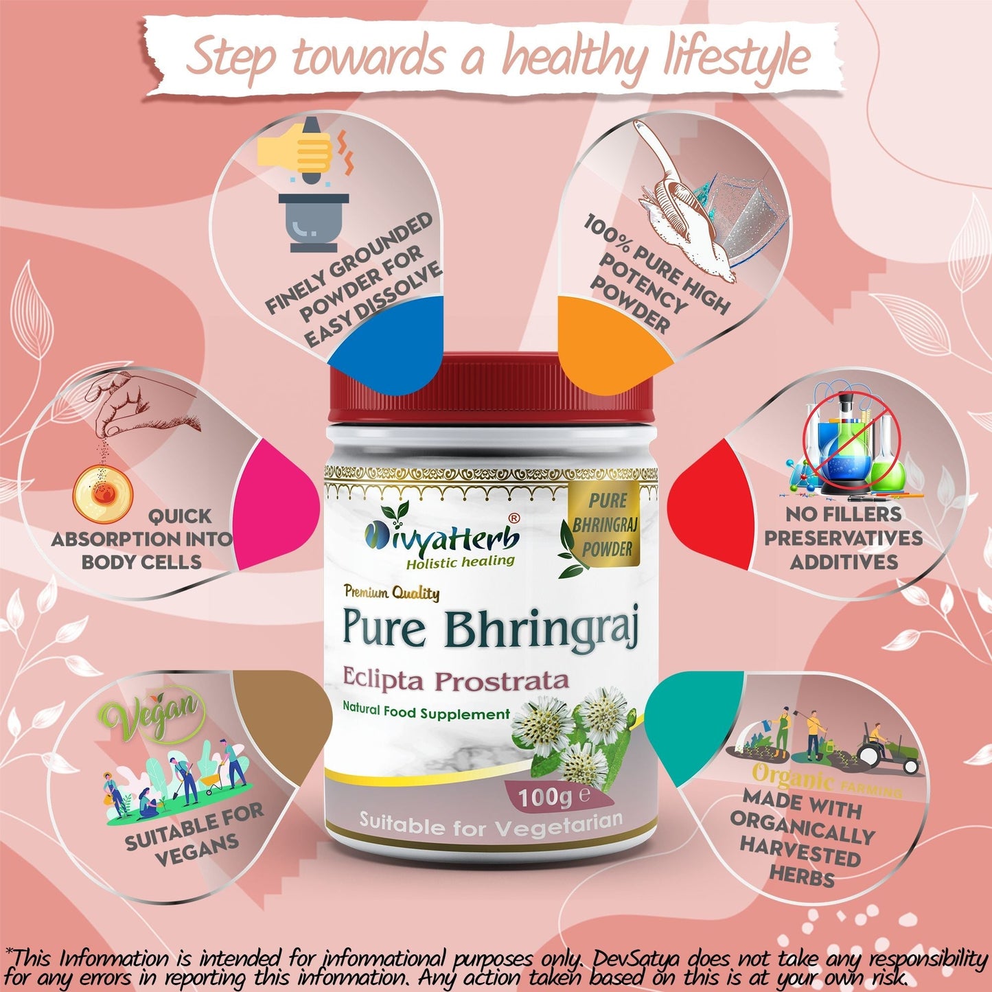 Pure Bhringraj Powder - Herbalshire Handmade Herbal Products