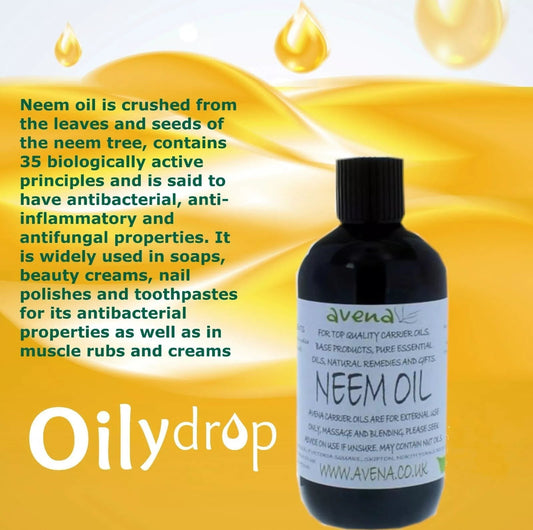 Pure Cold Pressed Neem Oil - 100% Natural Skin and Hair Care Elixir - Antimicro - Herbalshire Handmade Herbal Products