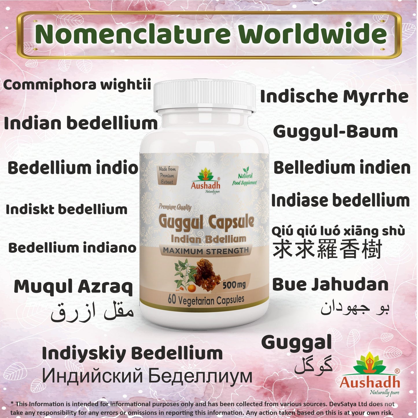 Pure Guggul Capsule - Herbalshire Handmade Herbal Products