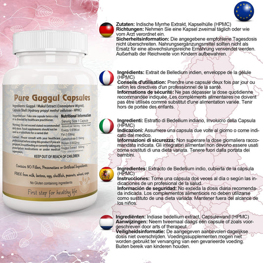 Pure Guggul Capsule - Herbalshire Handmade Herbal Products