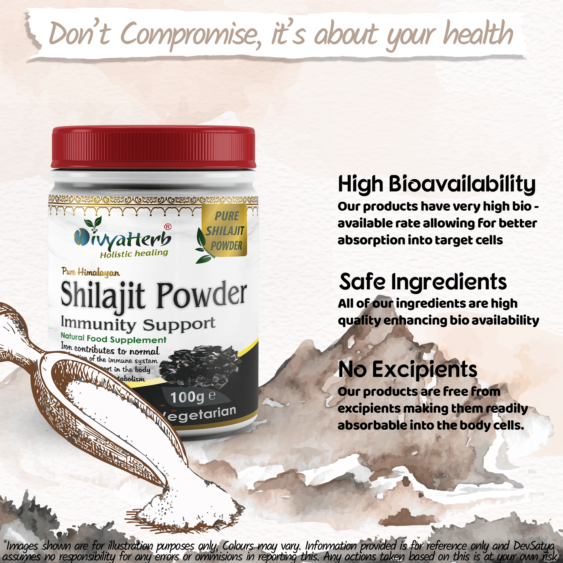 Pure Himalayan Shilajit Powder Fulvic Acid Humic Acid and Minerals 3.5 Oz (100g) - Herbalshire Handmade Herbal Products