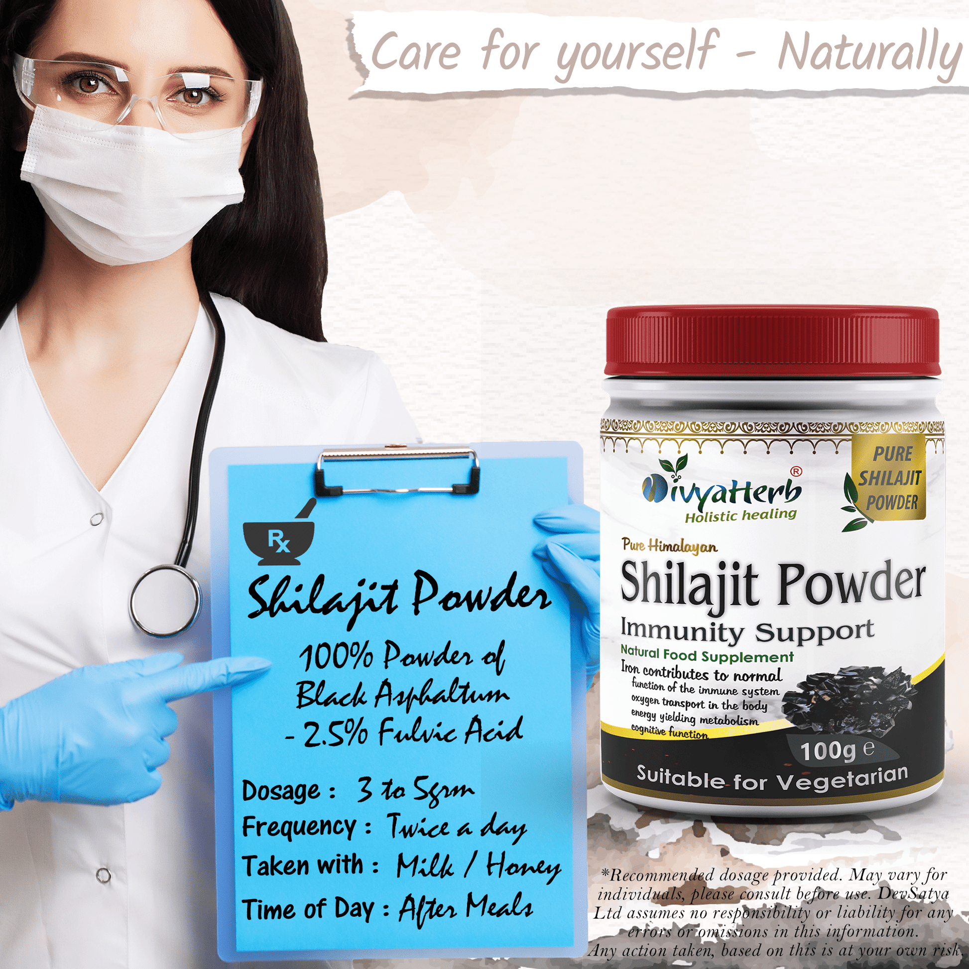 Pure Himalayan Shilajit Powder Fulvic Acid Humic Acid and Minerals 3.5 Oz (100g) - Herbalshire Handmade Herbal Products