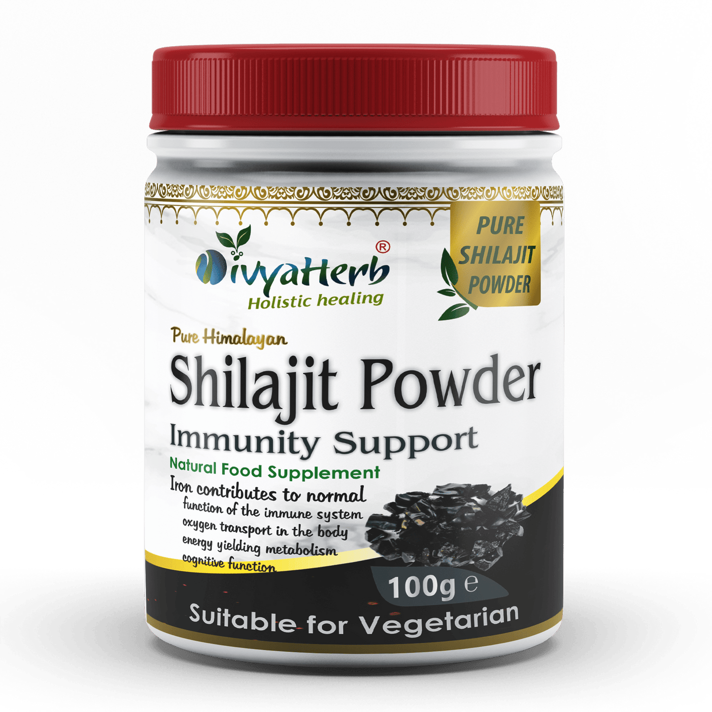 Pure Himalayan Shilajit Powder Fulvic Acid Humic Acid and Minerals 3.5 Oz (100g) - Herbalshire Handmade Herbal Products