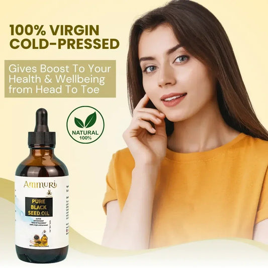 Pure Organic Black Seed Oil | Cold - Pressed Nigella Sativa for Skin, Hair & Wellness – Ammuri Beauty - Herbalshire Handmade Herbal Products
