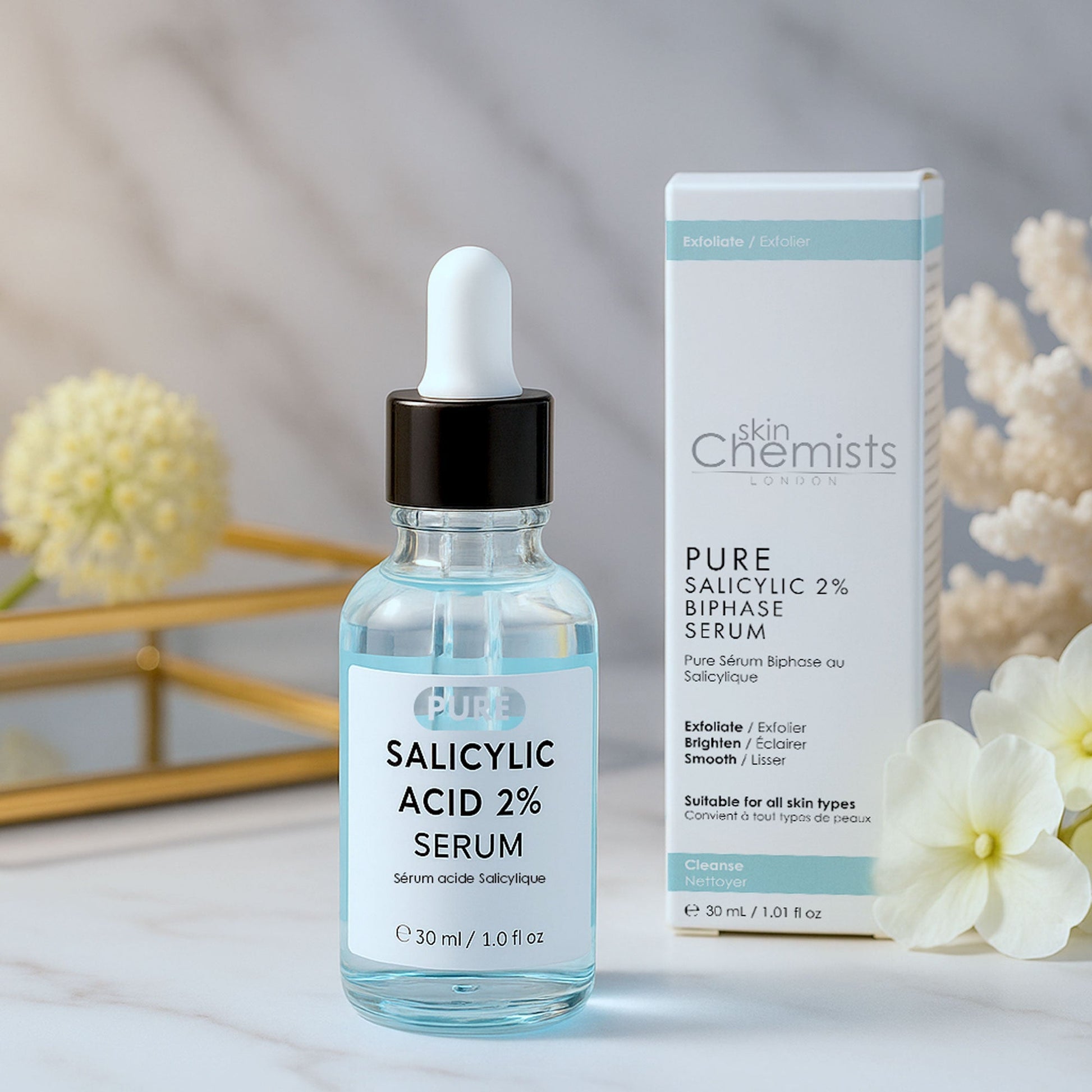 Pure Salicylic 2% Biphase Serum 30ml - Herbalshire Handmade Herbal Products