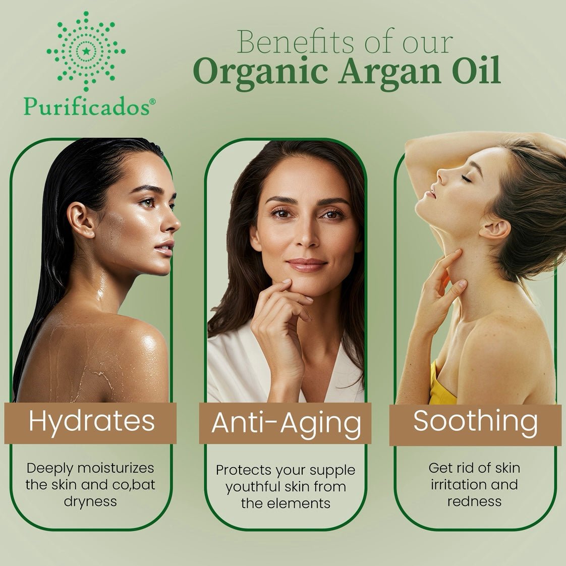 Purificados Moroccan Argan Oil 100ml (Organic & Pure) - Herbalshire Handmade Herbal Products