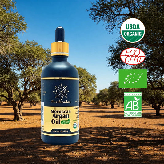 Purificados Moroccan Argan Oil 100ml (Organic & Pure) - Herbalshire Handmade Herbal Products