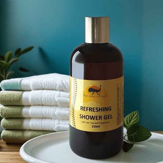 Refreshing Shower Gel with Emu Oil - Herbalshire Handmade Herbal Products