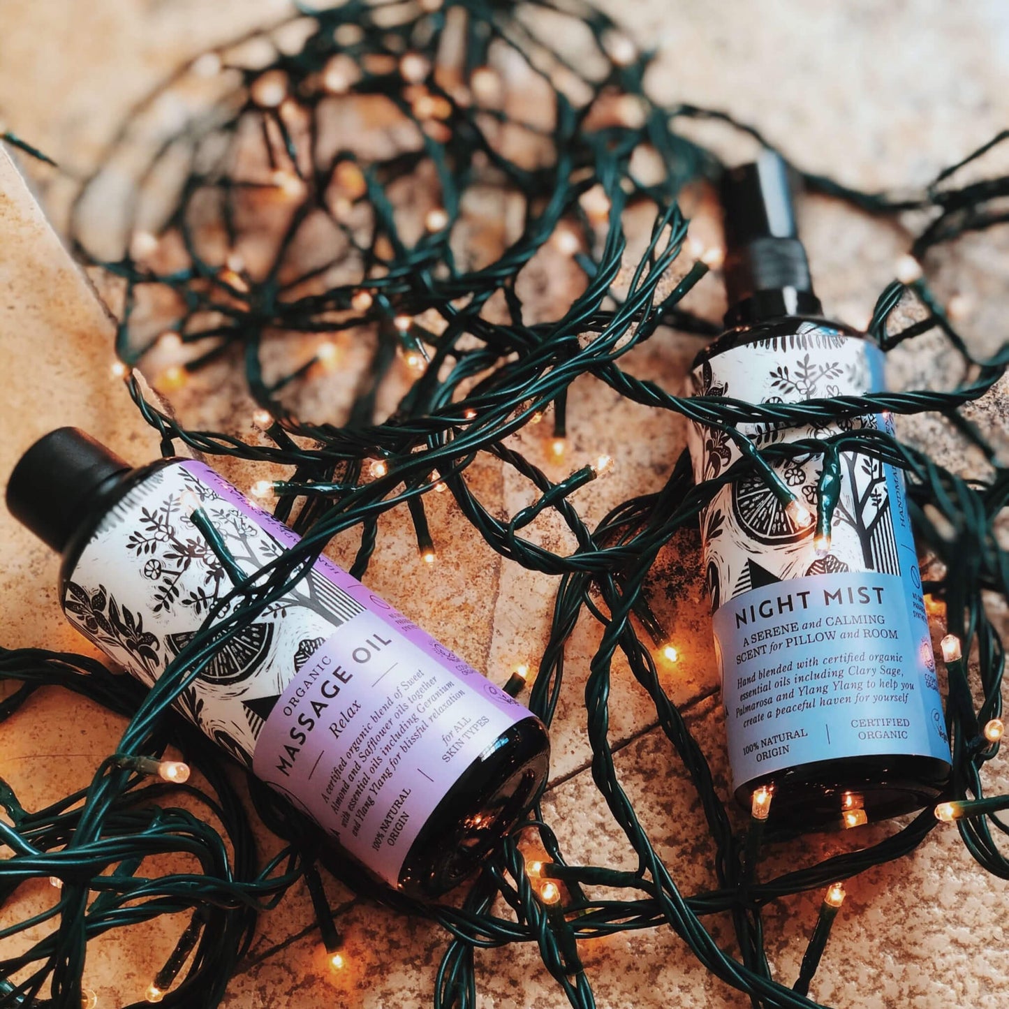 Relax Organic Massage Oil - Herbalshire Handmade Herbal Products