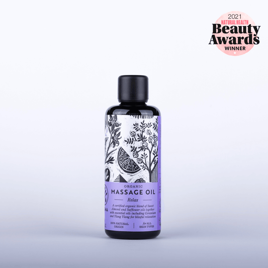 Relax Organic Massage Oil - Herbalshire Handmade Herbal Products