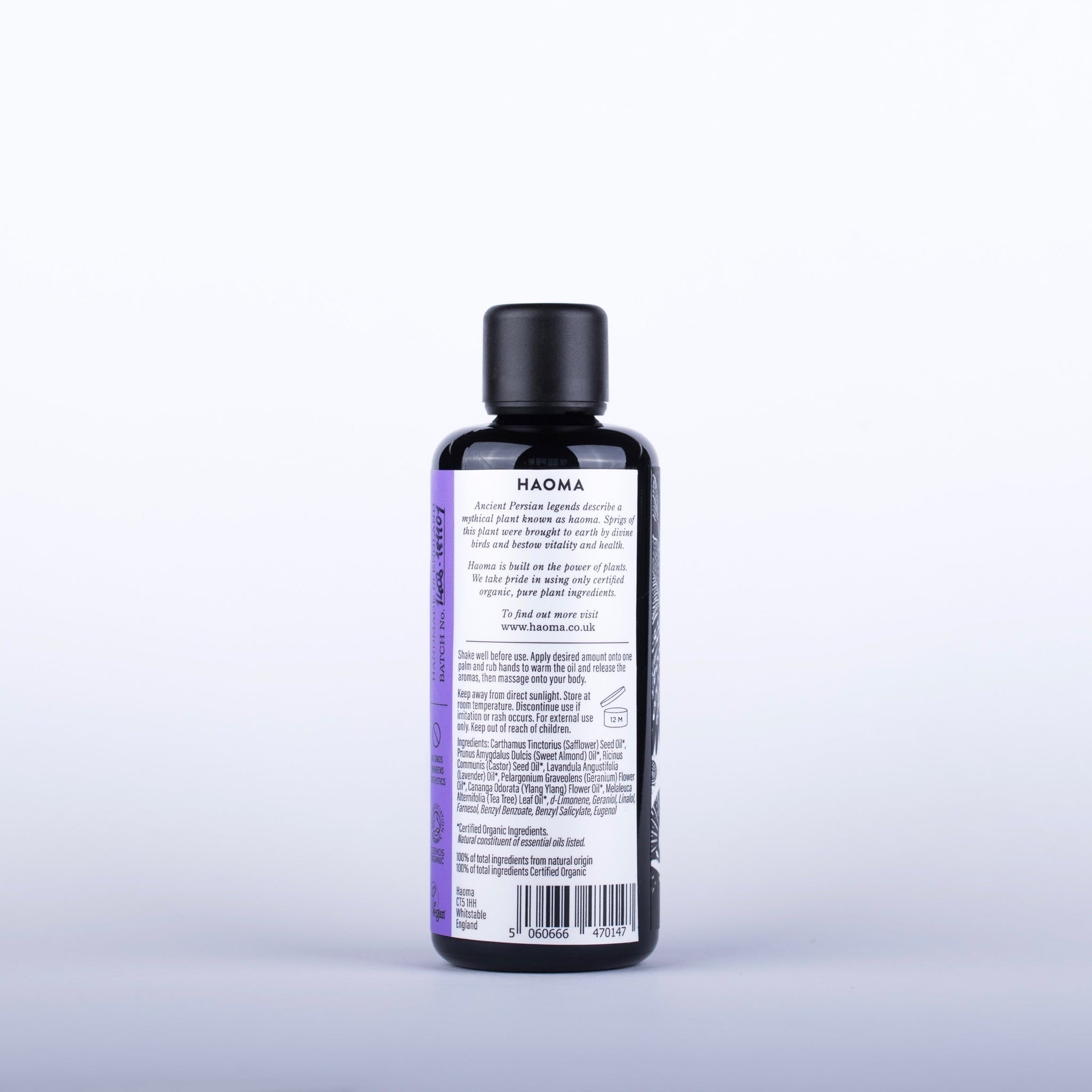 Relax Organic Massage Oil - Herbalshire Handmade Herbal Products