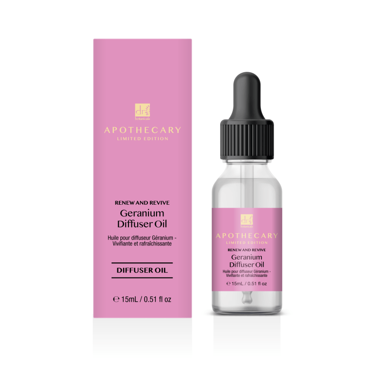 Renew & Revive Geranium Diffuser Oil 15ml - Herbalshire Handmade Herbal Products