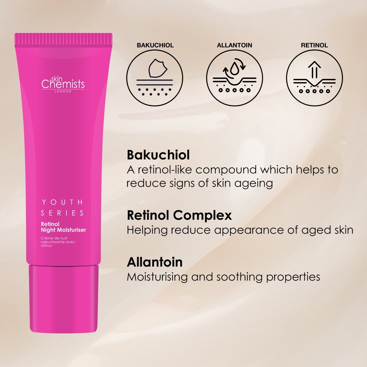 Retinol & Bakuchiol Night Moisturiser 50ml - Herbalshire Handmade Herbal Products