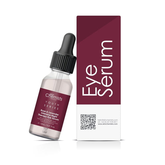 Rose And Lavender Intensive Night Therapy Eye Serum 15ml - Herbalshire Handmade Herbal Products