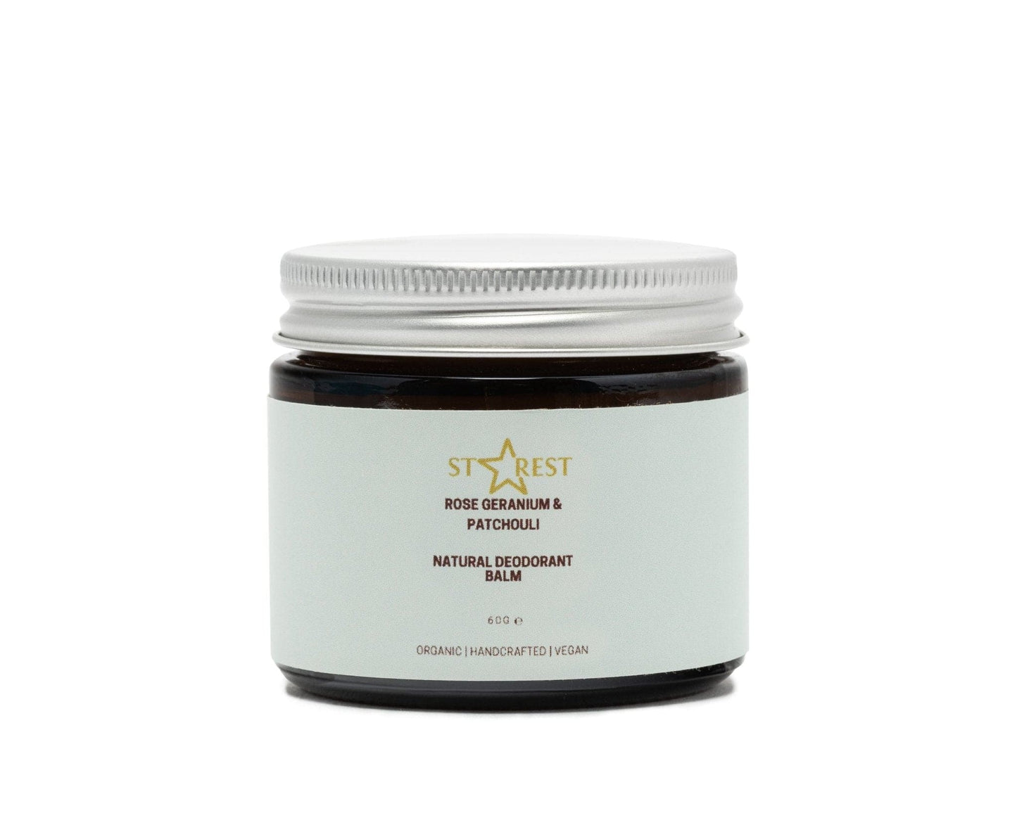 Rose Geranium and Patchouli Deodorant Balm - Herbalshire Handmade Herbal Products