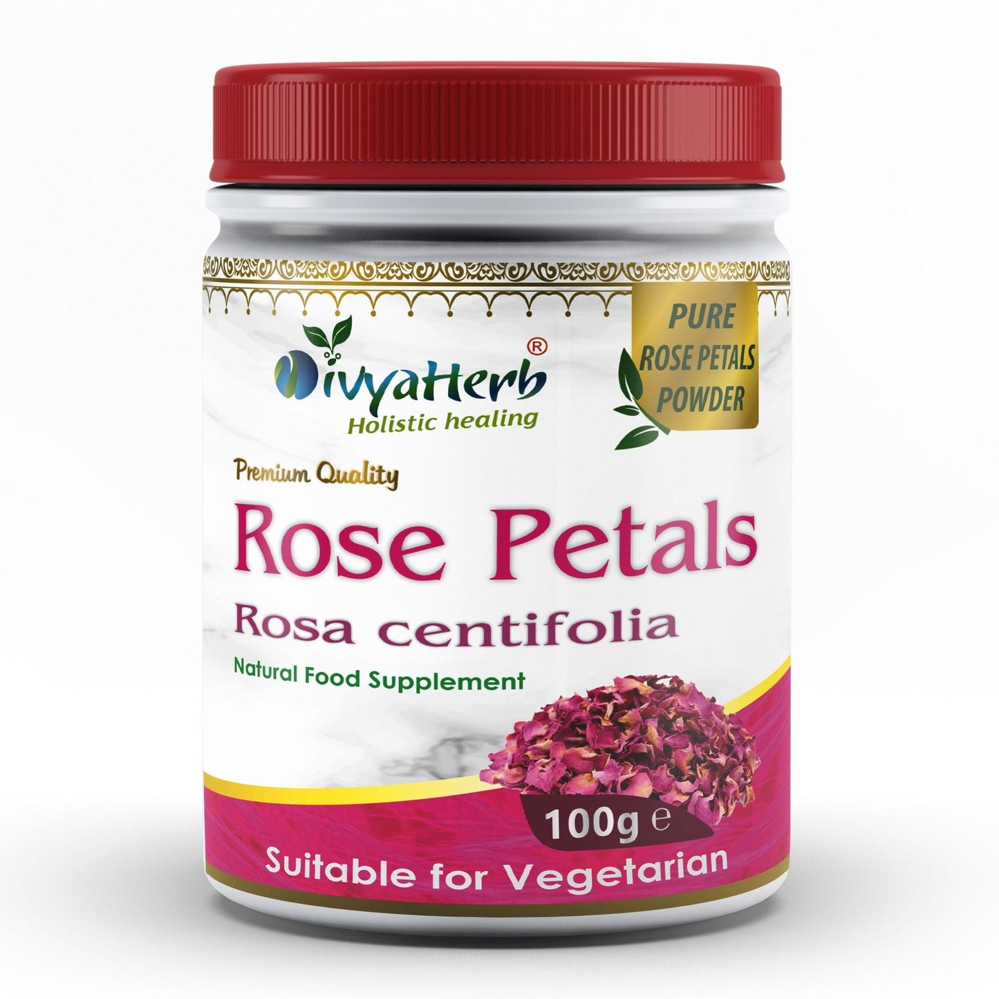 Rose Petals Powder - Herbalshire Handmade Herbal Products