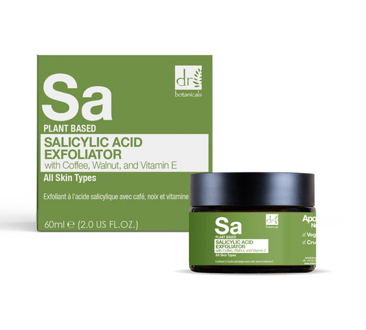 Salicylic Acid Exfoliator with Coffee, Walnut & Vitamin E 60ml - Herbalshire Handmade Herbal Products